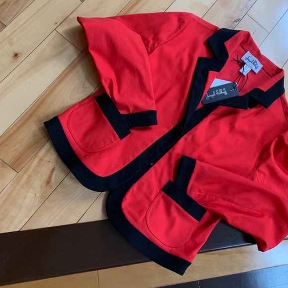 Joseph Ribkoff Red short Blazer/jacket - Picture 3 of 5